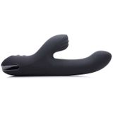 Silicone Pulsating and Vibrating Rabbit - black -