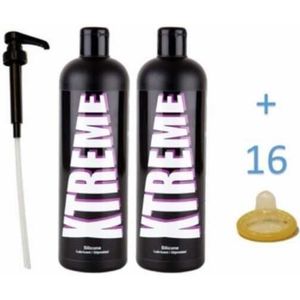 * Xtreme® Silicone Glijmiddel 500ML (2 flessen)