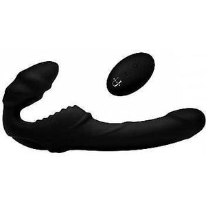 Pro Rider 9X Vibrating Silicone Strapless Strap On with Remote C