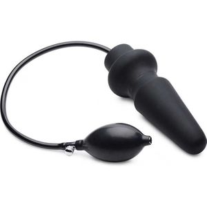Ass-Pand Large Inflatable Silicone Anal Plug - Black