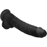 Hung Harry 11.75" Dildo with Balls - Black