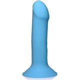 10X Squeezable Vibrating Dildo - Blue