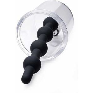 Rosebud Cylinder w/ Beaded Silicone Insert - Black