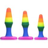 Silicone Anal Trainer Set - Rainbow