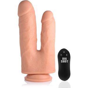 8" Double Penetration Dildo 10X w/Turbo Mode - Light