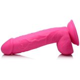 POP 8.25" Dildo with Balls - Pink