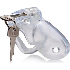 Clear Captor Chastity Cage with Keys - Small