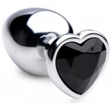 BS Black Heart Gem Anal Plug - Large