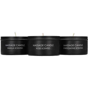 Massage Candle Set - 3 pieces - Pheromone. Vanilla Rose Scente