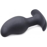 XR Brands Vibrerende en E-Stim Siliconen Prostaat Massager + Afstandsbediening black
