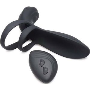 TM Silicone Vibrating Girth Enhancer w/ Remote Control