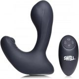 10X Inflatable and Tapping Prostate Vibe w/ Remote