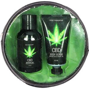 CBD - Bath and Shower - Travel set - Green Tea Hemp Oil