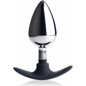 Dark Invader Metal & Silicone Anal Plug - Large