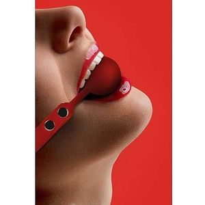Ouch! - Silicone Ball Gag - Red