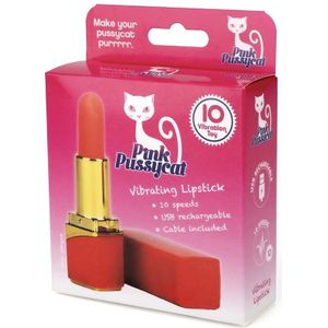 Pink Pussycat Vibrating Lipstick - Red