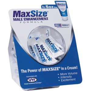 MAX Size - Enhancement Creme voor Mannen - Fishbowl - 50 Stuks