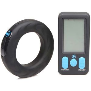 Vibrating and E-Stim Silicone Cock Ring w/ RC 50mm