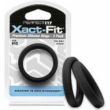 #15 Xact-Fit Cockring 2-Pack - Black