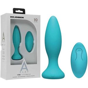 A-Play - Vibe - Beginner Rechargeable Plug Remote - Teal
