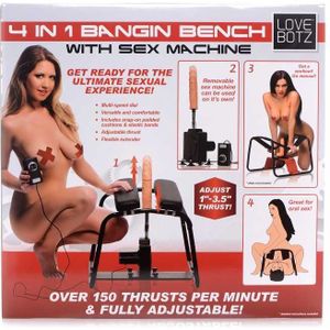 4-in-1 Bangin Bench w/ Sex Machine - Black