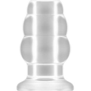 Sono - No.51 - Large Hollow Tunnel Butt Plug - 5 Inch - Tran