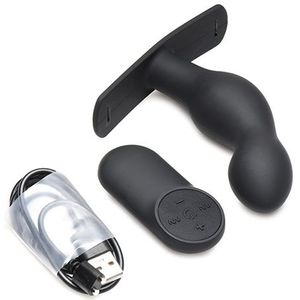 P-Spot Plugger 28X Silicone Prostate Plug with Harness and Remote Control