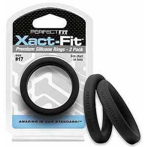 #17 Xact-Fit Cockring 2-Pack - Black