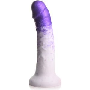 Real Swirl - Realistische Siliconen Dildo - purple -