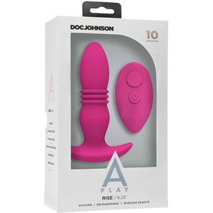 A-Play - RISE - Silicone Anal Plug with Remote - Pink