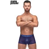 Diamond Mesh - Mini Short  - Navy - L