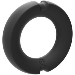 The Paradox - Silicone/Metal Cock Ring - 45mm - Black