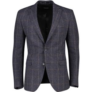 Digel colbert wol slim fit donkerblauw geruit