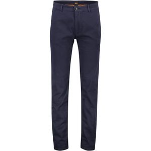 katoenen Boss Orange Pantalon chino donkerblauw slim fit