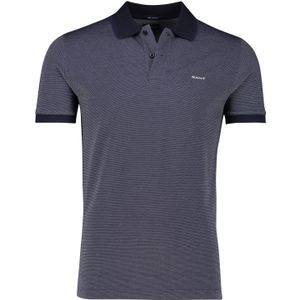 Gant polo navy 2-knoops katoen normale fit