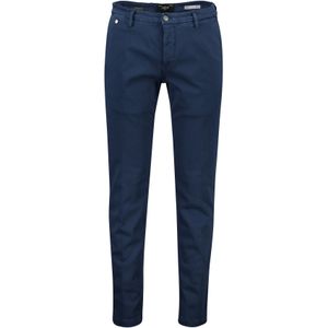 Replay chino Benni Regular Fit donkerblauw katoen effen