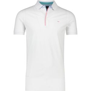 Katoenen Portofino polo extra lang normale fit wit