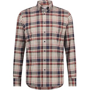 State of Art casual overhemd rood geruit met button down boord