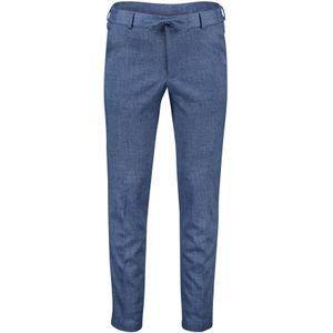 Zuitable chino Mix & Match blauw gemêleerd slim fit