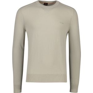 Katoenen trui ronde hals beige Asac_C Hugo Boss Orange