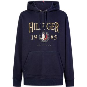 Tommy Hilfiger Big & Tall hoodie navy opdruk