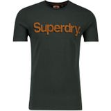 Superdry t-shirt groen print oranje