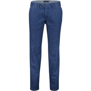 Eurex jeans blauw effen katoen Jonas zonder omslag