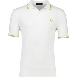 poloshirt Fred Perry wit twin tipped katoen