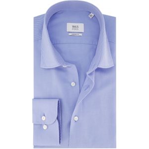 overhemd Eterna Modern Fit blauw katoen