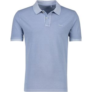 Gant polo normale fit lichtblauw effen 100% katoen