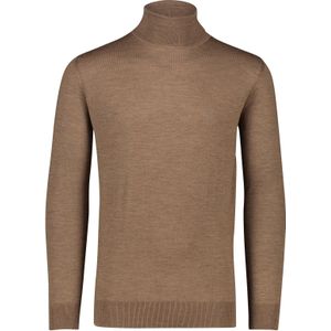 Portofino wollen coltrui slim fit lichtbruin