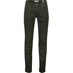 katoenen Brax jeans Chuck groen geprint normale fit