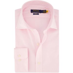 Slim fit Polo Ralph Lauren overhemd katoen roze gestreept