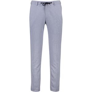 Portofino pantalon Turijn blauw geruit touwsluiting